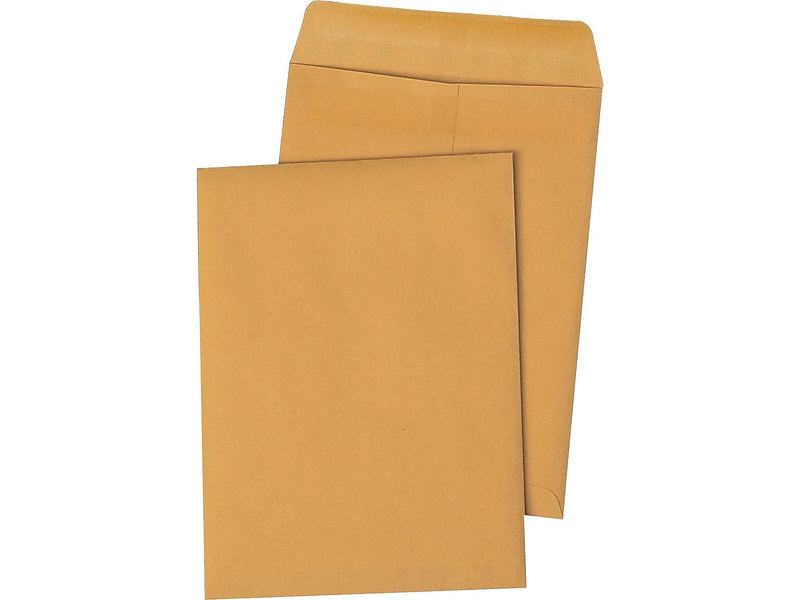 Quality Park Self Seal Kraft Catalog Envelopes, 10" x 15", Brown, 250/Carton (QUA43862)
