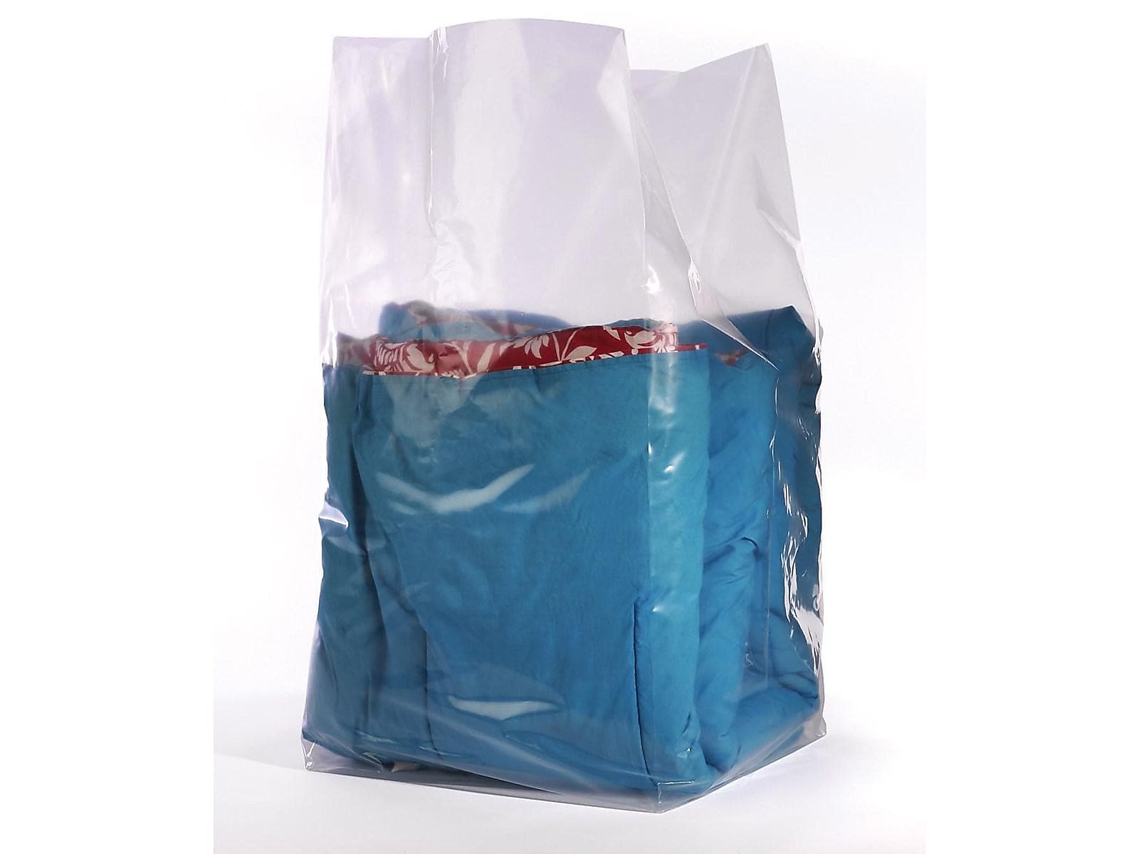 24" x 20" x 48" Gusseted Poly Bags, 1.5 Mil, Clear, 200/Carton (PB1510)