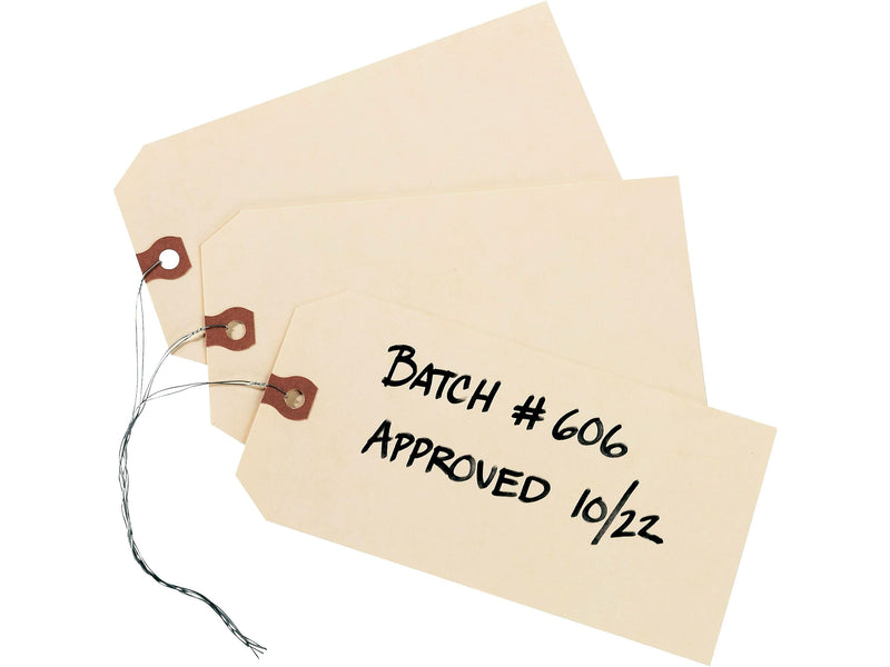 Avery Shipping Tags with Wire, 6-1/4" x 3-1/8", Manila 1,000 Tags/Box (12608)