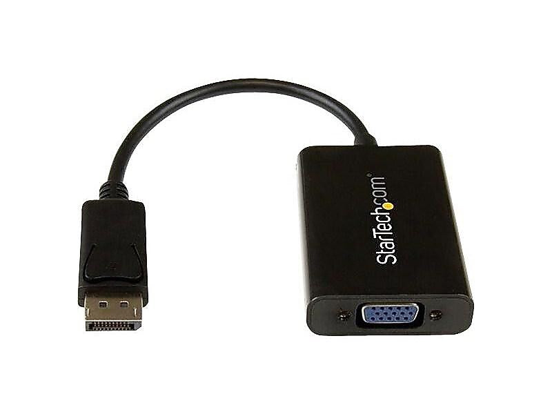 StarTech VGA to Display Port Audio/Video Adapter, Male to Female, Black (DP2VGAA)