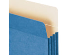 Smead File Pockets, 3.5" Expansion, Letter Size, Blue (73225)