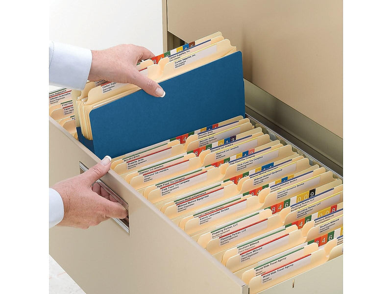 Smead File Pockets, 3.5" Expansion, Letter Size, Blue (73225)