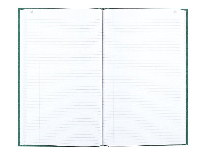 Rediform Emerald Series Record Book, 7.25"W x 12.25"H, Green, 150 Sheets/Book (56131)
