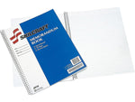 AbilityOne SKILCRAFT Memorandum 1-Subject Professional Notebooks, 8.5" x 11", 50 Narrow Sheets, Blue, 12/Pack (7530-00-286-6952)