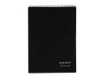 TOPS Docket Diamond Notepad, 8.5" x 11.75", Wide Ruled, Black, 60 Sheets/Pad (TOP 63978)
