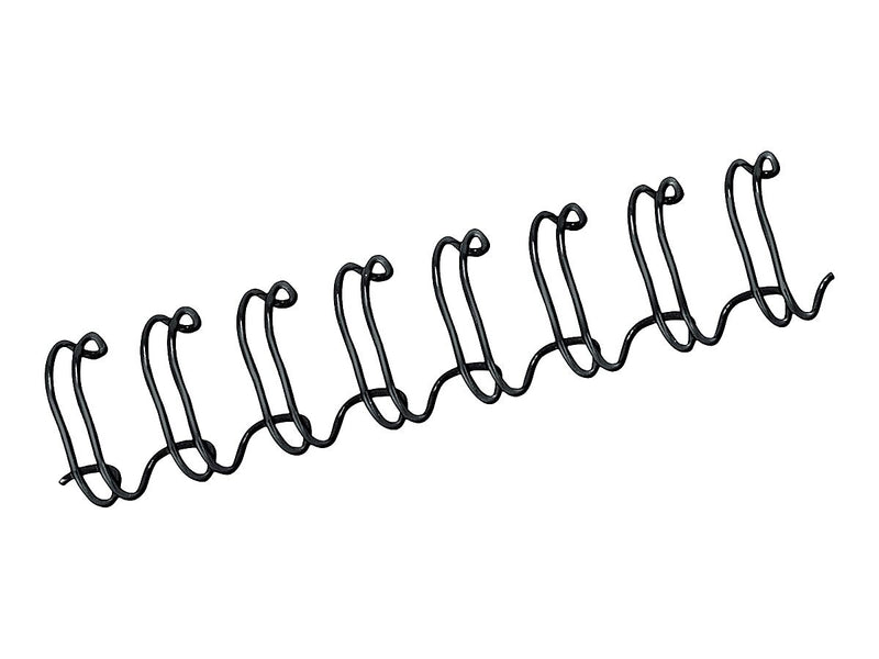 Fellowes 3/8" Metal Wire Binding Spine, 80 Sheet Capacity, Black, 25/Pack (52541)
