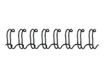 Fellowes 3/8" Metal Wire Binding Spine, 80 Sheet Capacity, Black, 25/Pack (52541)