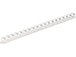 Fellowes 1/2" Plastic Binding Spine Comb, 90 Sheet Capacity, White, 100/Pack (52372)
