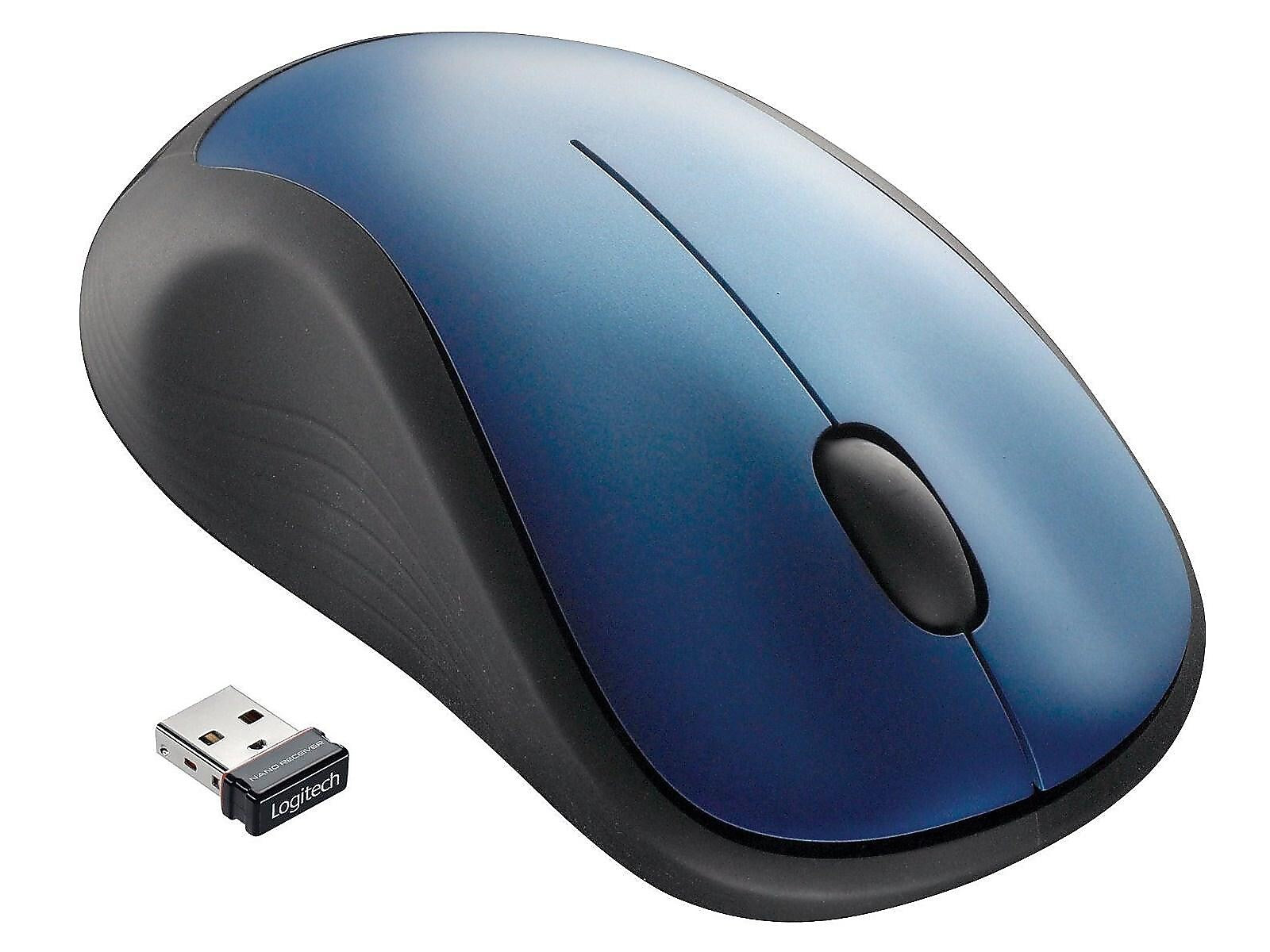 Logitech M310 Wireless Ambidextrous Optical USB Mouse, Peacock Blue (910-001917)