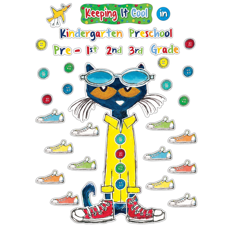 Teacher Created Resources Pete the Cat® Keeping It Cool In...Bulletin Board Set, 47 Piece (EP-63922)