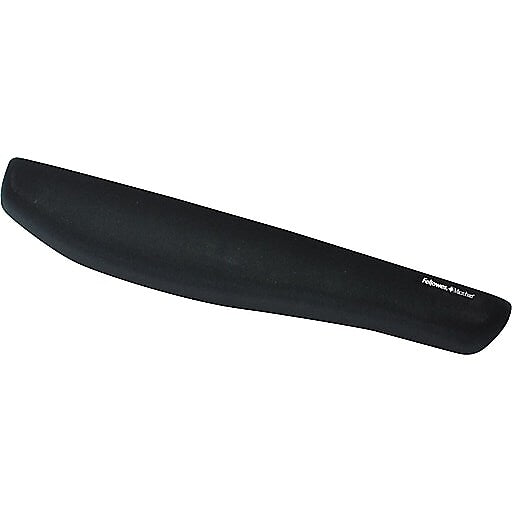 Fellowes PlushTouch Microban Wrist Rest, Black (9252101)