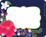 Barker Creek Self-adhesive Petals & Prickles School Name Tags, 45/Pack (BC1545)