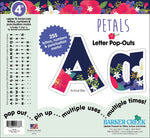 Barker Creek Petals & Prickles  4" Letters and Numbers, Multicolored, 255/Pack (BC1733)
