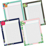 Barker Creek Petals & Prickles Incentive Chart Set, 17" x 22", Multicolored, 4/Set (LL578)