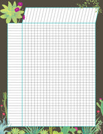 Barker Creek Petals & Prickles Incentive Chart Set, 17" x 22", Multicolored, 4/Set (LL578)