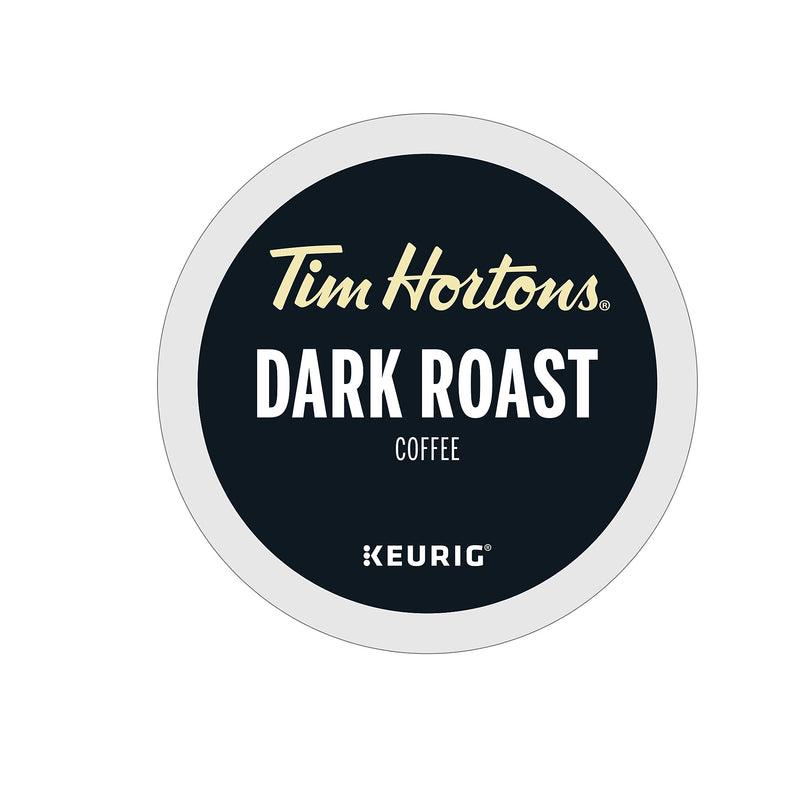 Tim Hortons Dark Roast Arabica Coffee, Keurig K-Cup Pods, 24/Box (063209112790)