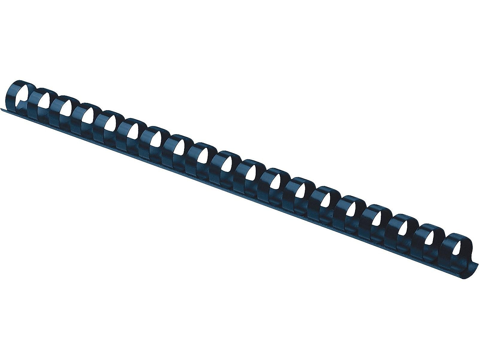 Fellowes 3/8" Plastic Binding Spine Comb, 55 Sheet Capacity, Navy, 100/Pack (52505)