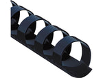Fellowes 3/8" Plastic Binding Spine Comb, 55 Sheet Capacity, Navy, 100/Pack (52505)