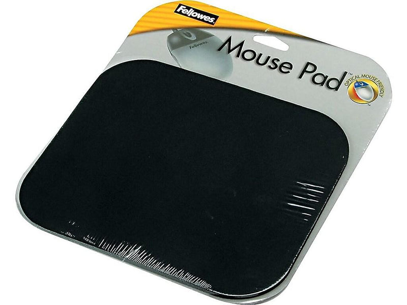 Fellowes Non-Skid Mouse Pad, Black (58024)