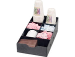 Vertiflex Condiment Plastic Caddy, Black (VFCC-169)