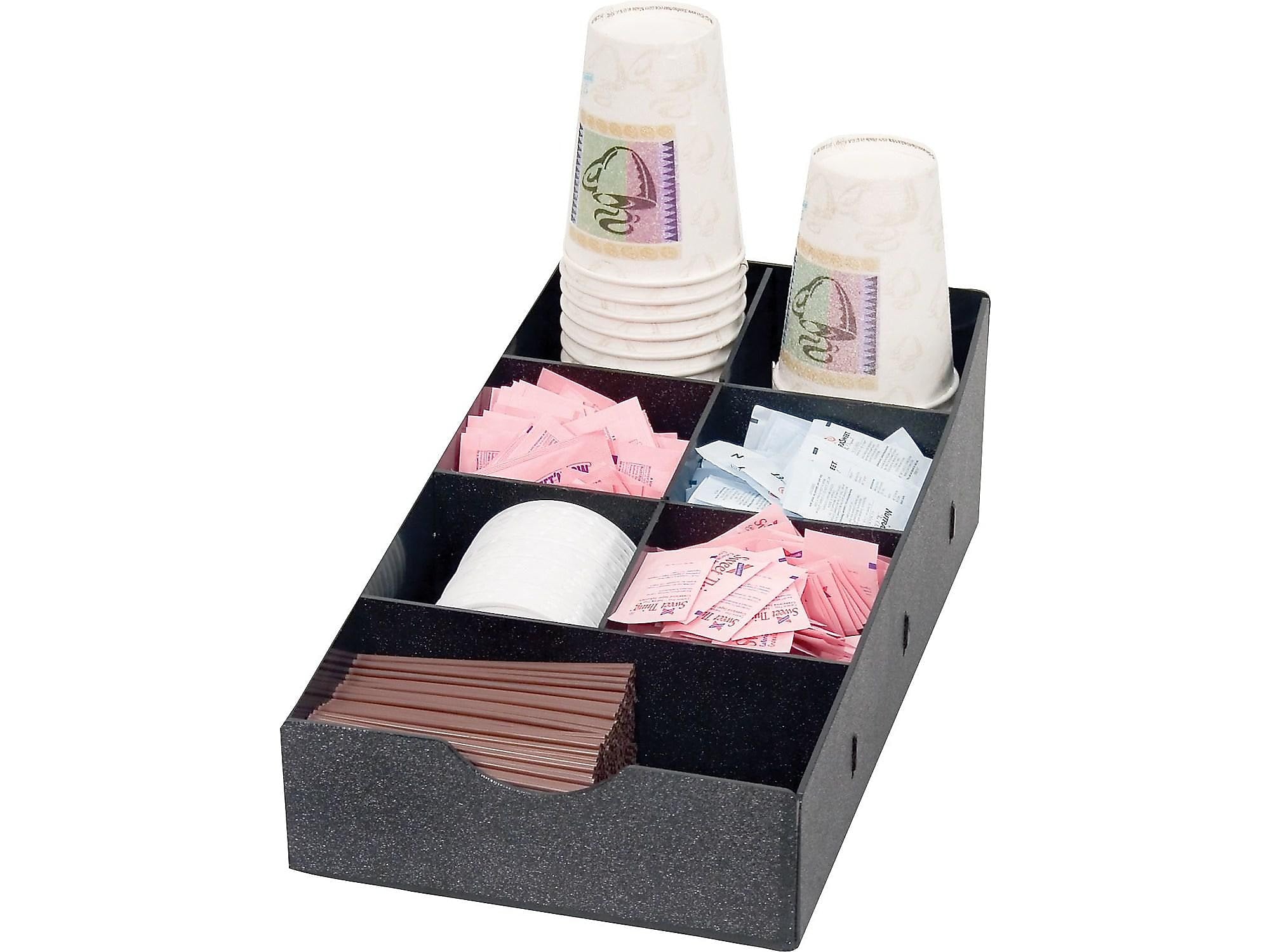 Vertiflex Condiment Plastic Caddy, Black (VFCC-169)