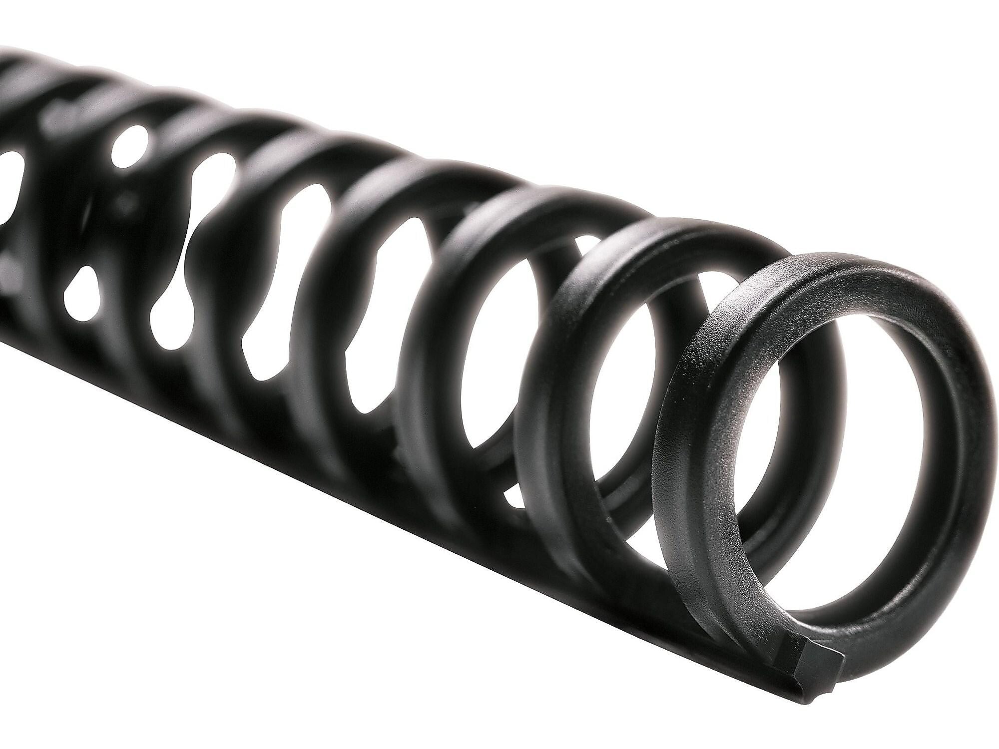 GBC ProClick 5/16" Plastic Binding Spine Comb, 45 Sheet Capacity, Black, 100/Box (2514700)