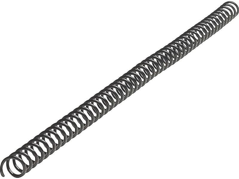 Spiral Binding 1/4" Plastic Coil Binding Spine, 25 Sheet Capacity, Black, 100/Box (334106BLAC)