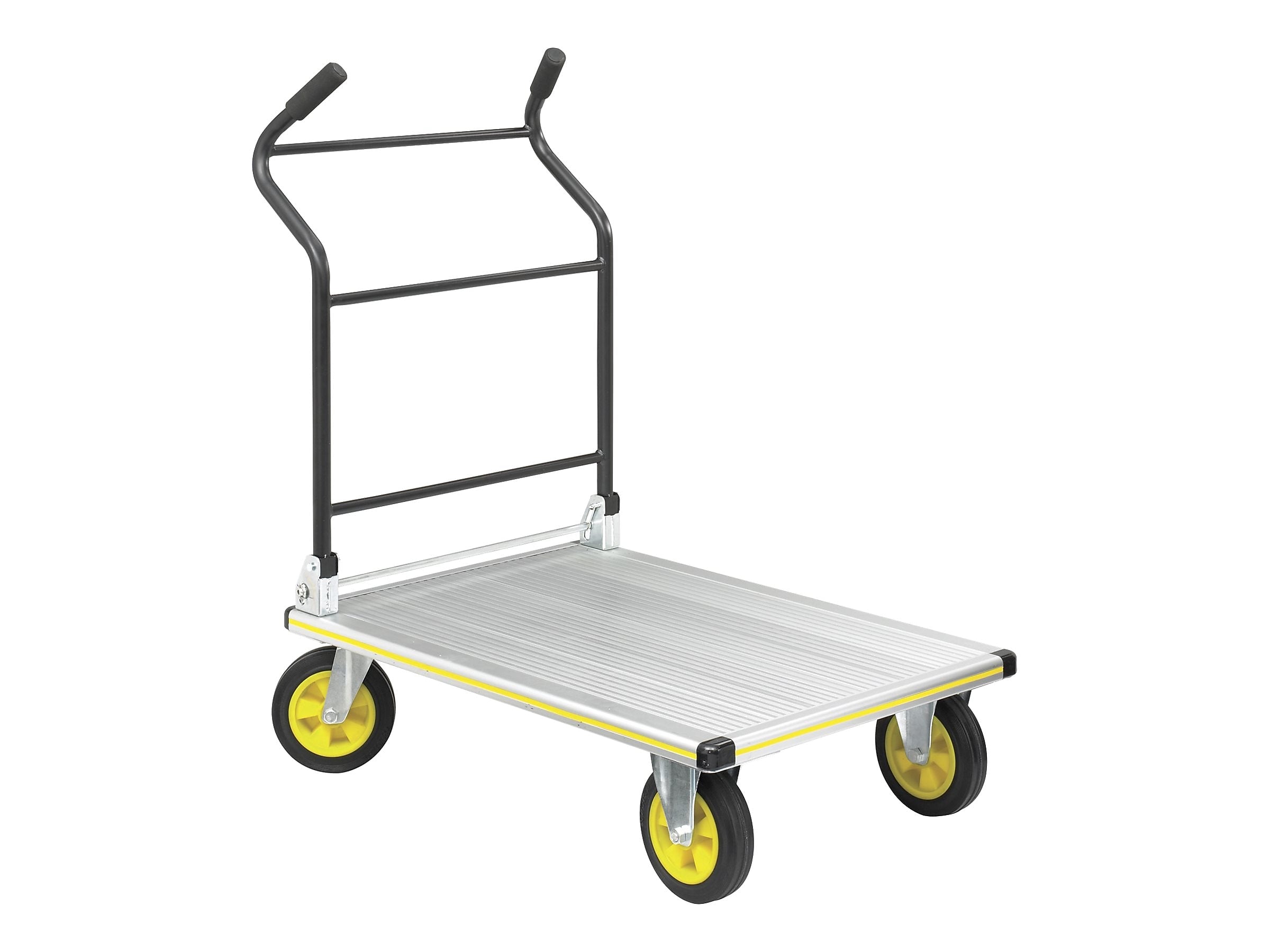 Safco STOW AWAY Platform Truck, 1000 lbs., Aluminum/Black (4053NC)