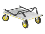 Safco STOW AWAY Platform Truck, 1000 lbs., Aluminum/Black (4053NC)
