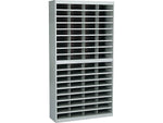Safco E-Z Stor® 72-Compartment Literature Organizers, 37.5" x 71", Gray (9241GRR)
