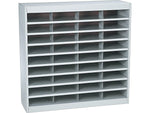 Safco E-Z Stor® 36-Compartment Literature Organizers, 37.5" x 36.5", Gray (9221GRR)