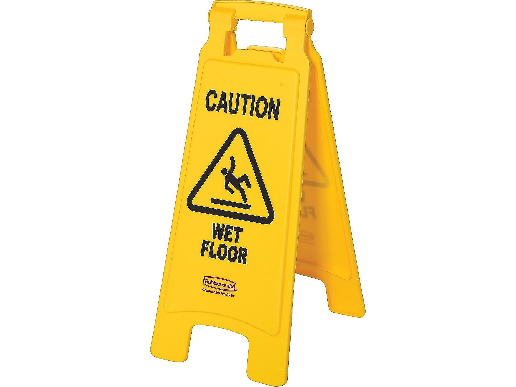 Rubbermaid Wet Floor Sign, 25"H x 11"W, Yellow (FG611277YEL)
