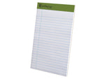 Earthwise by Ampad Notepads, 5" x 8", College Ruled, White, 40 Sheets/Pad, 6 Pads/Pack (40112R)