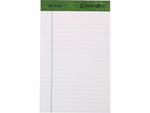 Earthwise by Ampad Notepads, 5" x 8", College Ruled, White, 40 Sheets/Pad, 6 Pads/Pack (40112R)