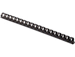 Fellowes 1/2" Plastic Binding Spine Comb, 90 Sheet Capacity, Black, 100/Pack (52326)