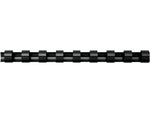 Fellowes 1/2" Plastic Binding Spine Comb, 90 Sheet Capacity, Black, 100/Pack (52326)