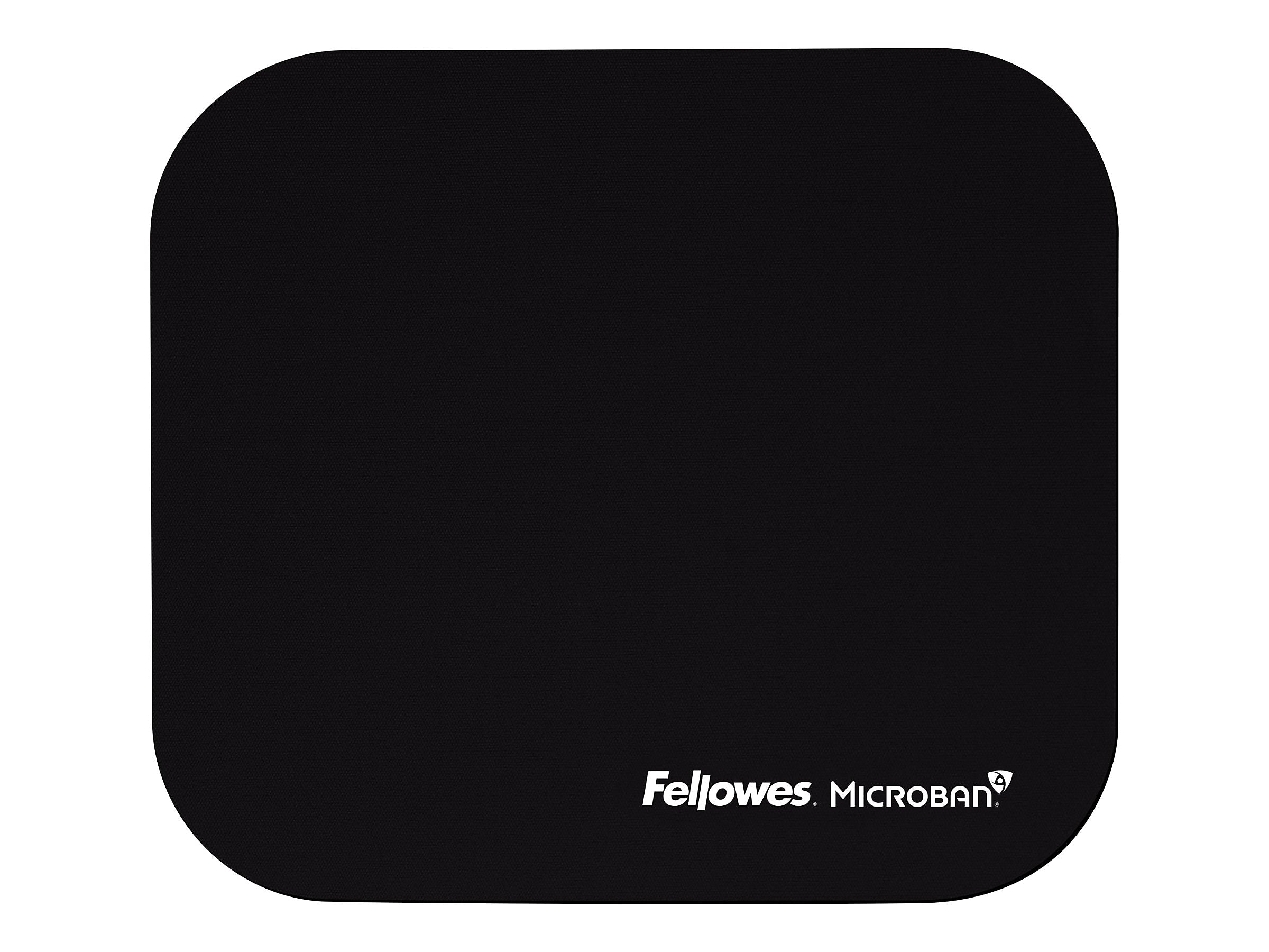 Fellowes Microban Non-Skid Mouse Pad, Black (5933901)