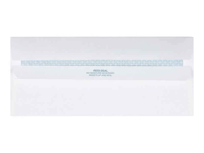 Quality Park Redi-Seal #10 Window Envelopes, 4 1/8" x 9 1/2", White Wove, 500/Box (21318)