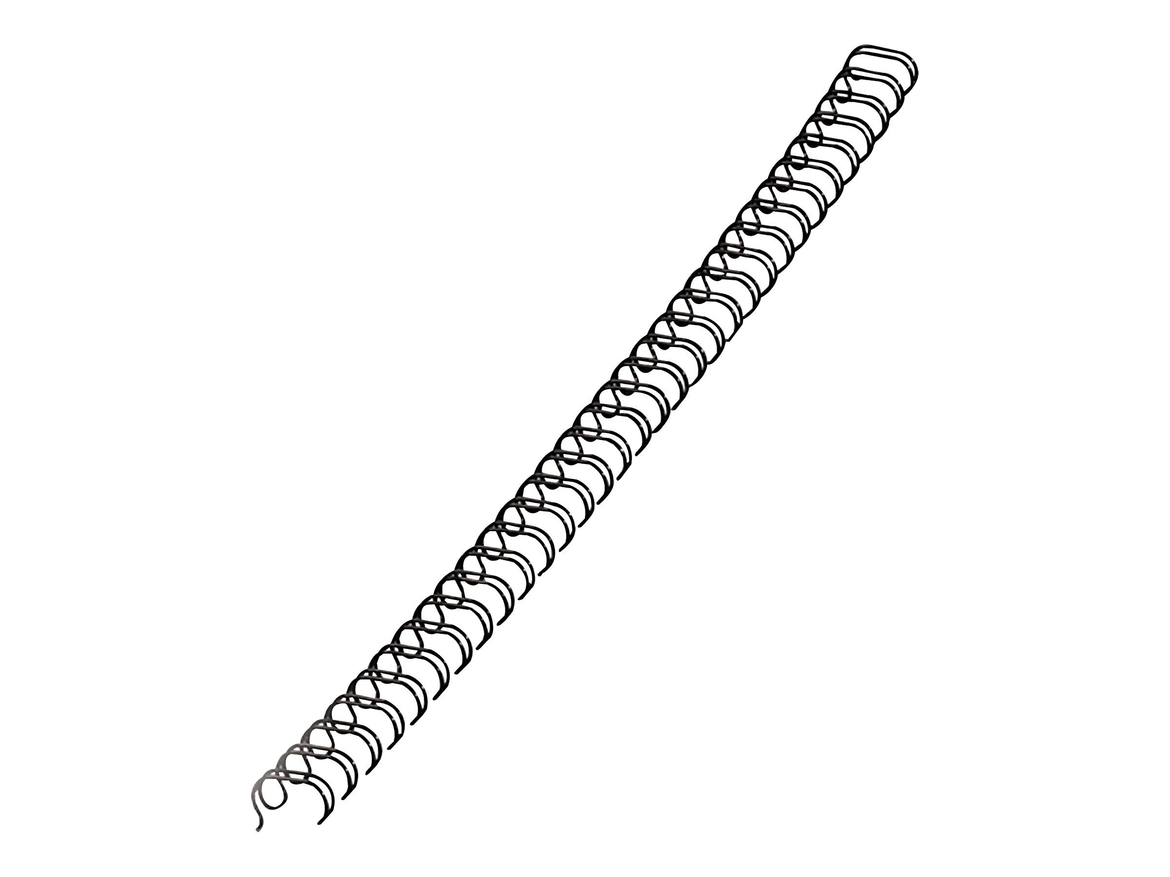 Fellowes 1/4" Metal Wire Binding Spine, 35 Sheet Capacity, Black, 25/Pack (52539)