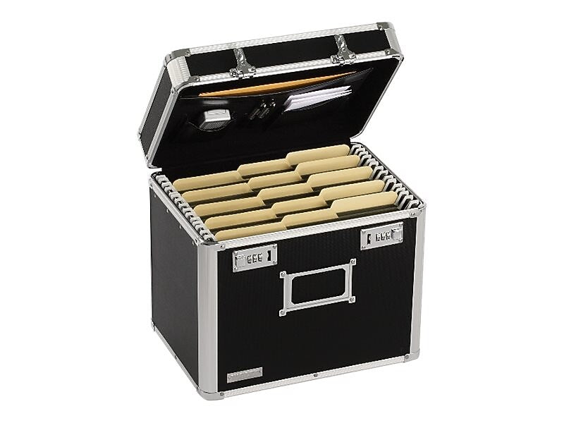 Ideastream Snap-N-Store Locking File Security Box, Letter Size, Black (VZ01165)