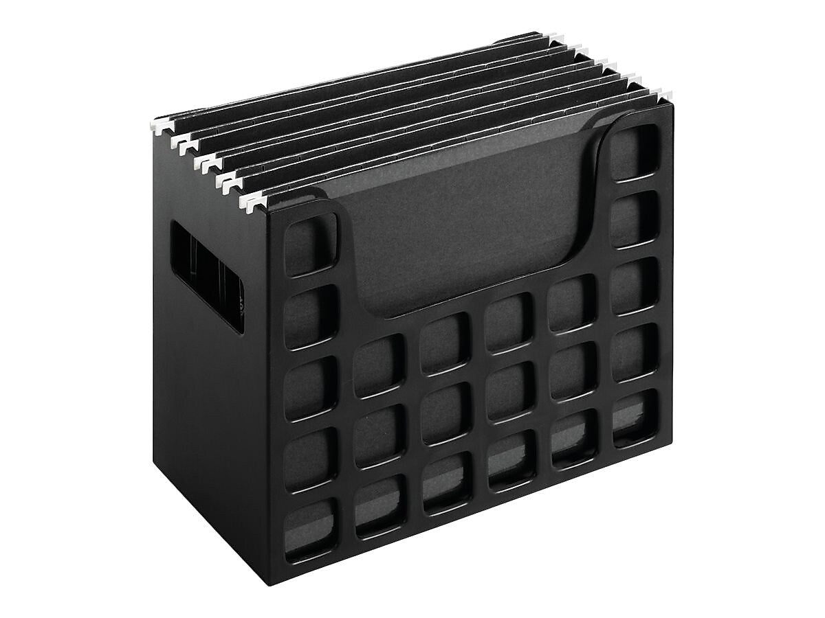 DecoFlex Hanging File Box, Letter Size, Black (PFX 23013)