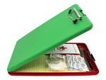 Saunders Show2Know Plastic Storage Clipboard, Letter Size, Red/Green (00580)