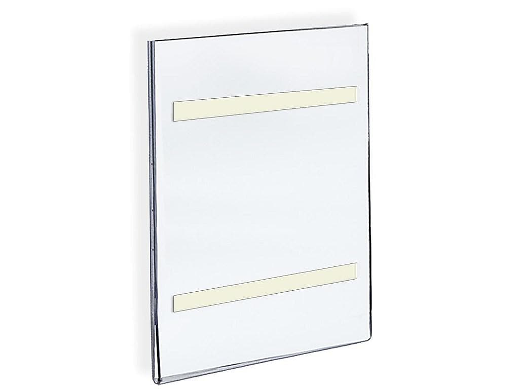 Azar Sign Holder, 11" x 17", Vertical, Wall Mounted, Clear, Acrylic, 10/Pack (122032)