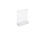 Azar Sign Holder, 4" x 6", Vertical, Table Top, Clear, Acrylic, 10/Pack (152726)