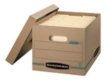 Bankers Box Stor/File 100% Recycled Corrugated File Storages Boxes, Lift-Off Lid, Letter/Legal Size, Brown, 12/Carton (1277601)