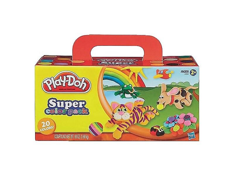 Hasbro Play-Doh Super Color Pack, Assorted Colors, 20/Pack (CL342)