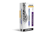 Zebra Jimnie Gel Pen, Medium Point, 0.7mm, Blue Ink, Dozen (44120)