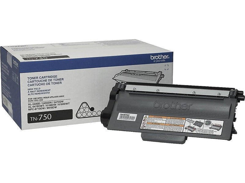 Brother TN-750 Black High Yield Toner  Cartridge