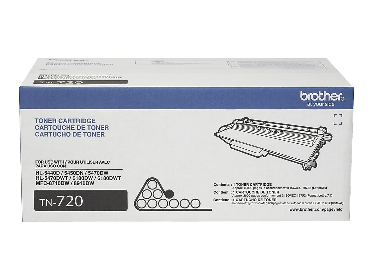Brother TN-720 Black Standard Toner Cartridge   (BRTTN720)