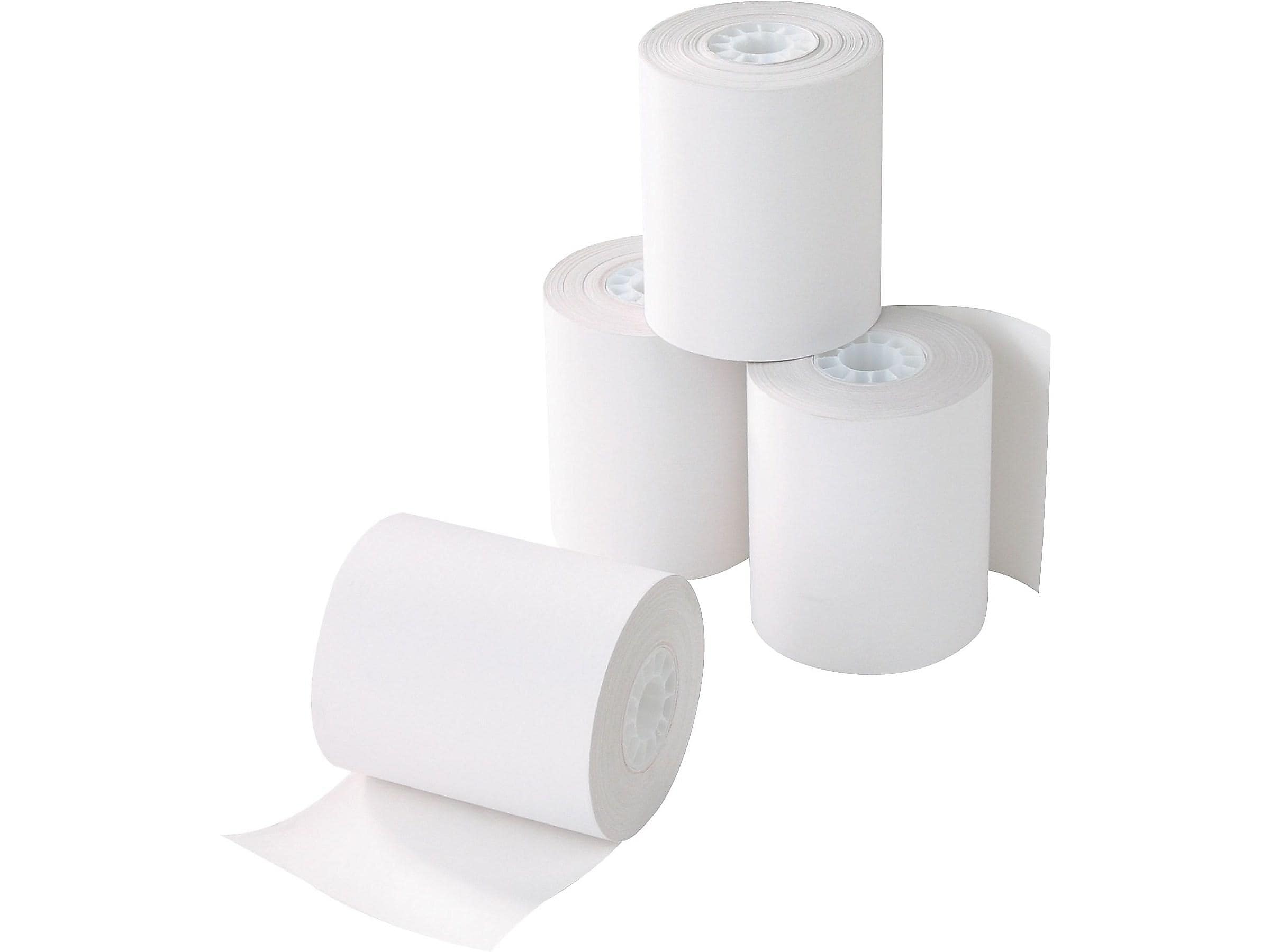 Staples Thermal Cash Register/POS Rolls, 1-Ply, 3 1/8" x 90', BPA Free, 72/Carton (18298-CC)